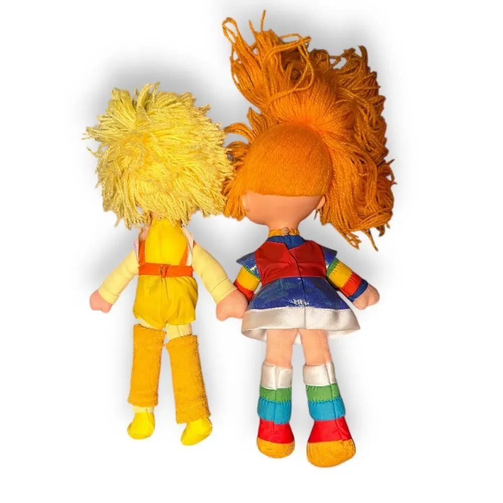 Pair 2 Vintage 1983 Rainbow Brite Canary Yellow Doll Dolls Hallmark 80s Retro